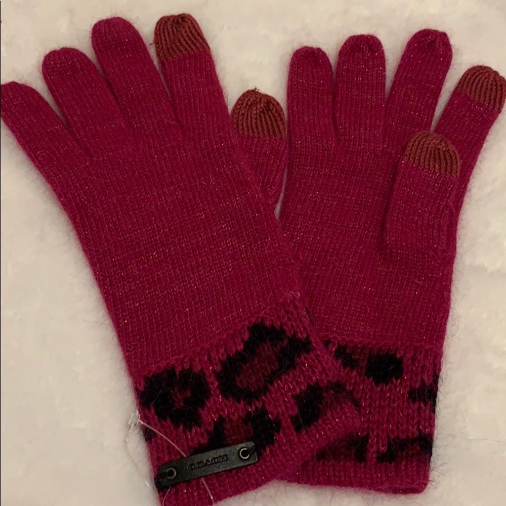 Coach ocelot touch gloves - Picture 3 of 8